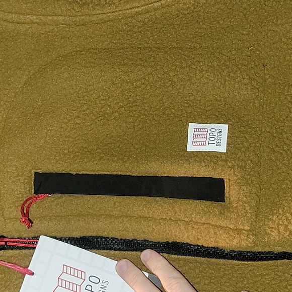 Topo Mountain Fleece Pullover NWT - Picture 14 of 16